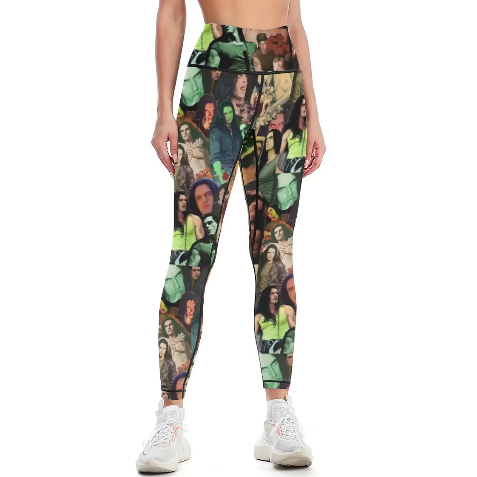 

Type O Negative: Peter Steele Dark Goth Collage Edit II Leggings sports for push up Women sports push up fitness Womens Leggings