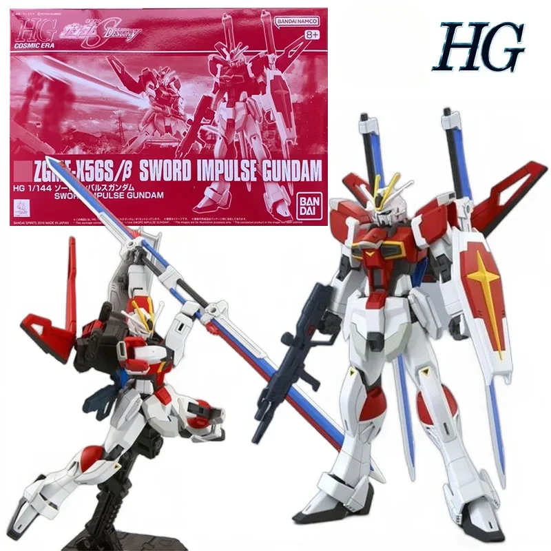 Original Bandai PB HG 1/144 Sword Impulse Gundam Seed Anime Original Action Figure Assemble Model Kit Toy Gift Collection