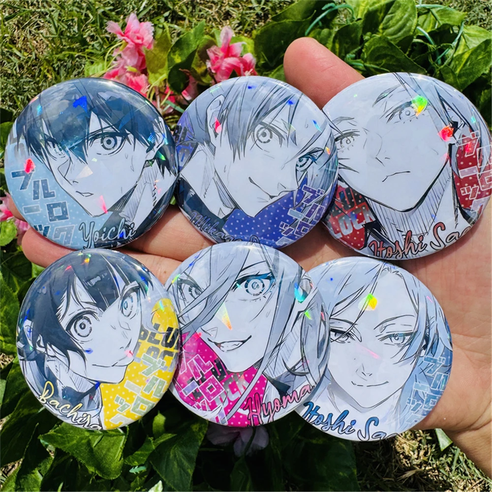

Anime BLUE LOCK Mikage Reo Michael Kaiser Chigiri Hyoma Cosplay Badge Pin SPTE Tinplate Brooch﻿