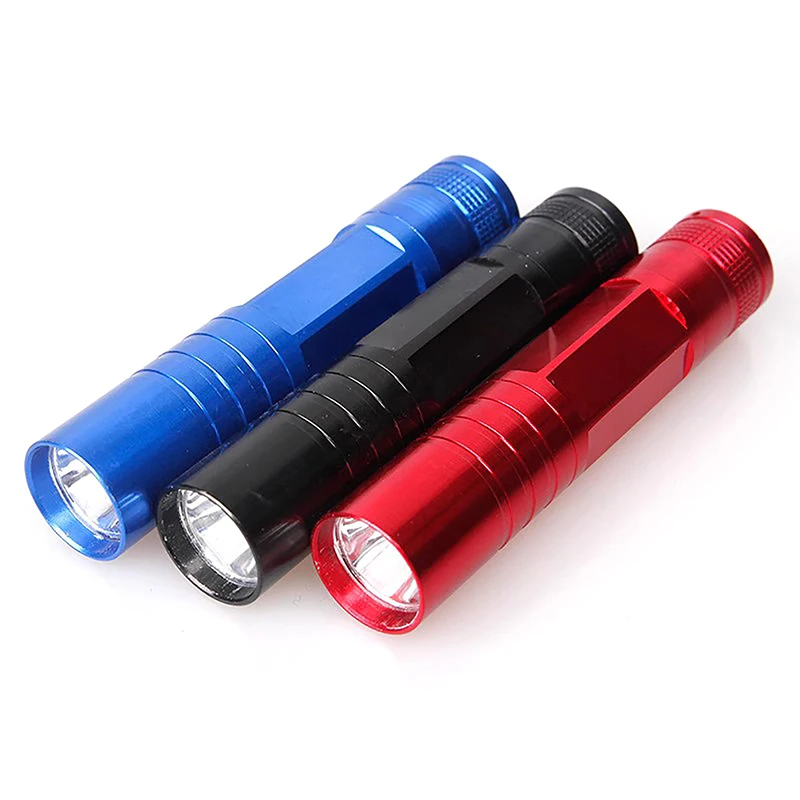 1pc(（battery not include）Portable Mini LED Flashlight Torch For Outdoor Fishing White Light Lighting Flashlight Emergency Lamp