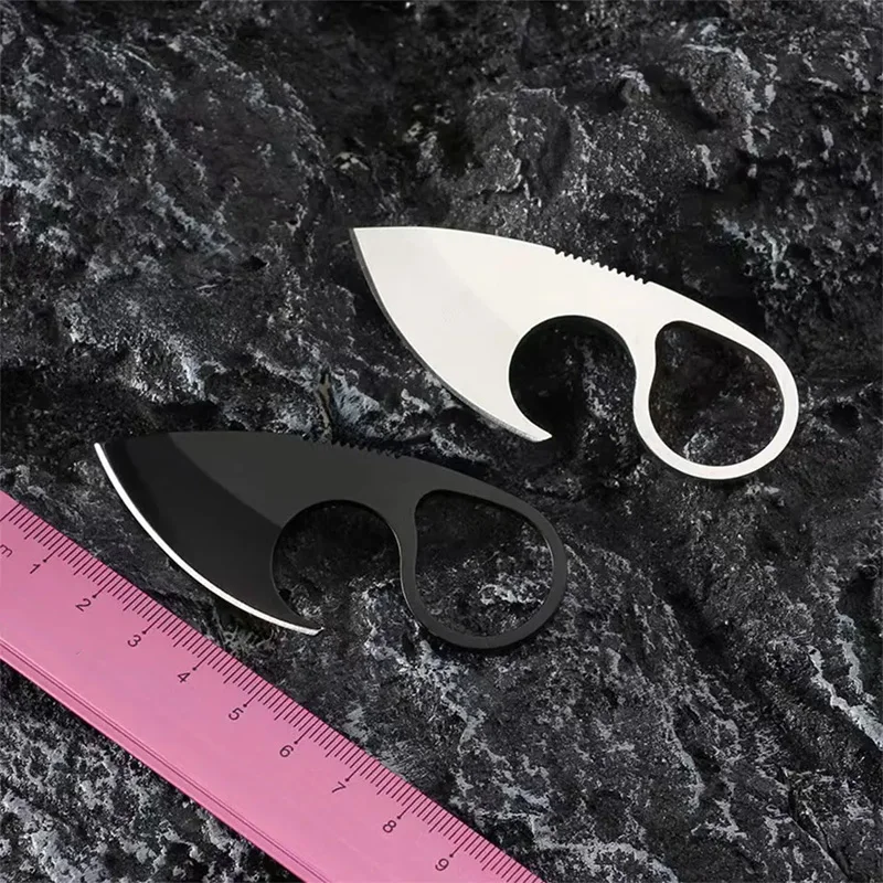 1Pc Mini Knife Unpacking Essential Necklace Camping Stainless Steel Ornament Portable Outdoor