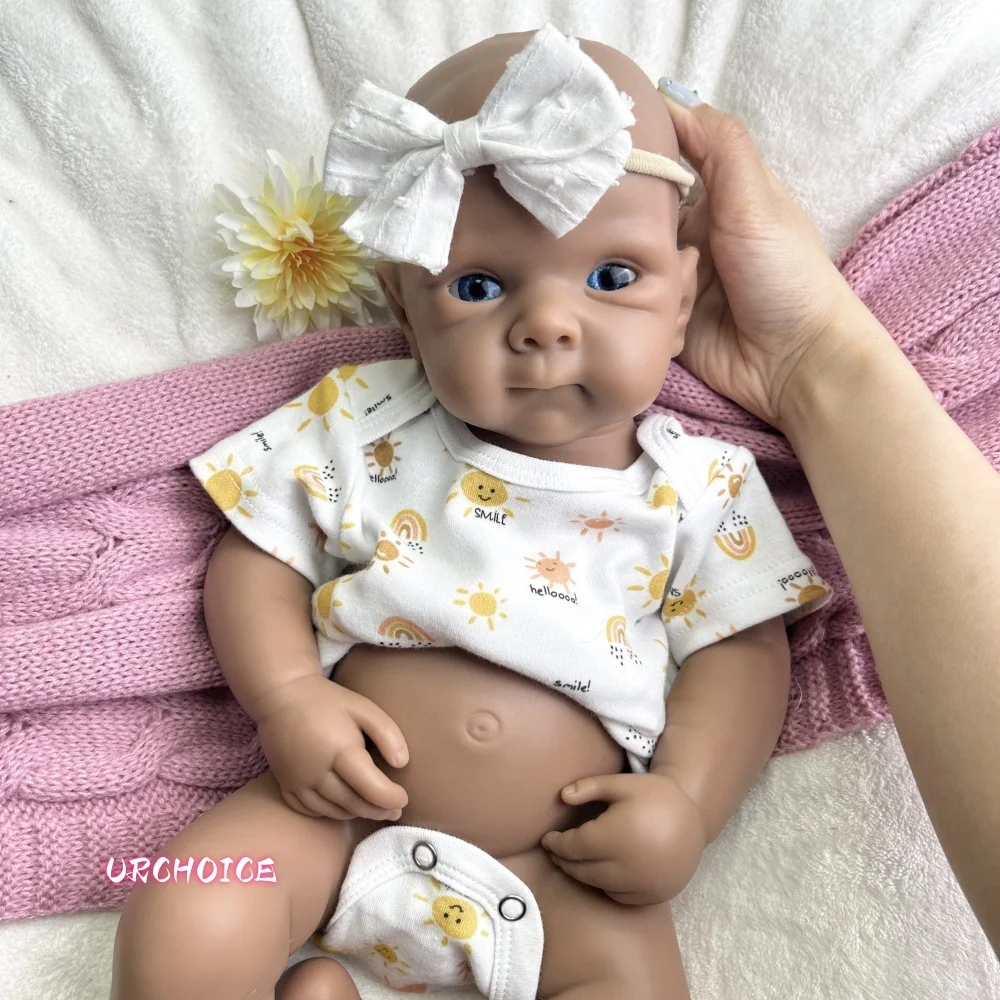 

19Inch Bettie Soft Baby Girl Blank Silicone Reborn Doll Realistic Detail Features Washable Doll for Artist Custom Collectibles