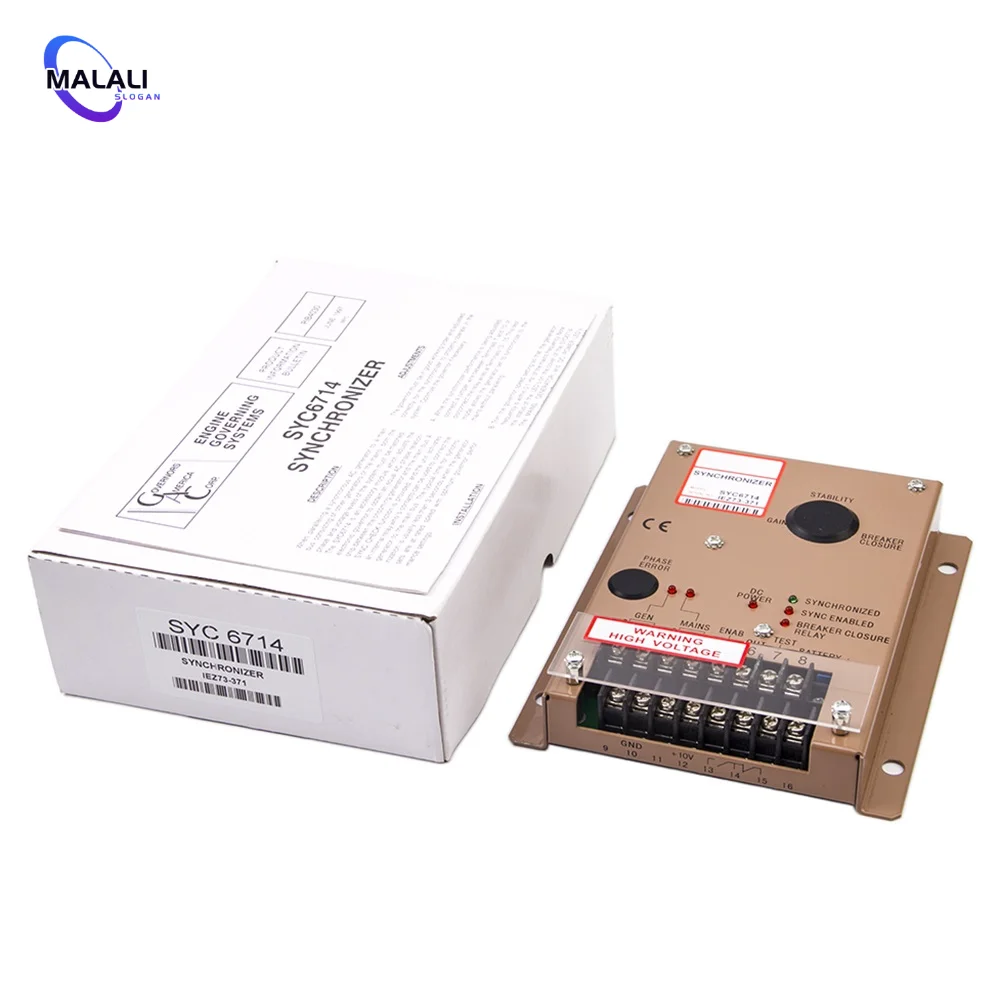 SYC6714 Engine Governor Speed Controller Generator Synchronizer Load Sharing Module DC Motor Control Board Generator Parts