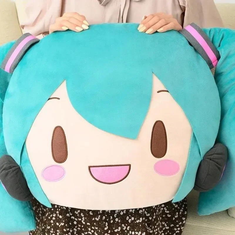 Cartoon animation peripheral Hatsune Miku plush pillow cute doll model sofa cushion Humanoid pillow girl gift anime cosplay prop