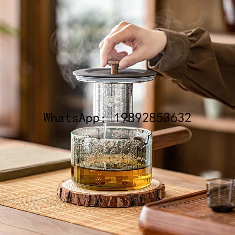 CJ electric ceramic stove boiling teapot household side handle pot large capacity filter glass boiling water making tea boiling view 3