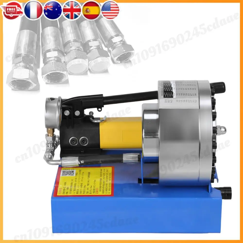 

Гидравлический обжимной станок для шлангов с 7 комплектами штампов, 10-30 мм, машина для обжима шлангов высокого давления