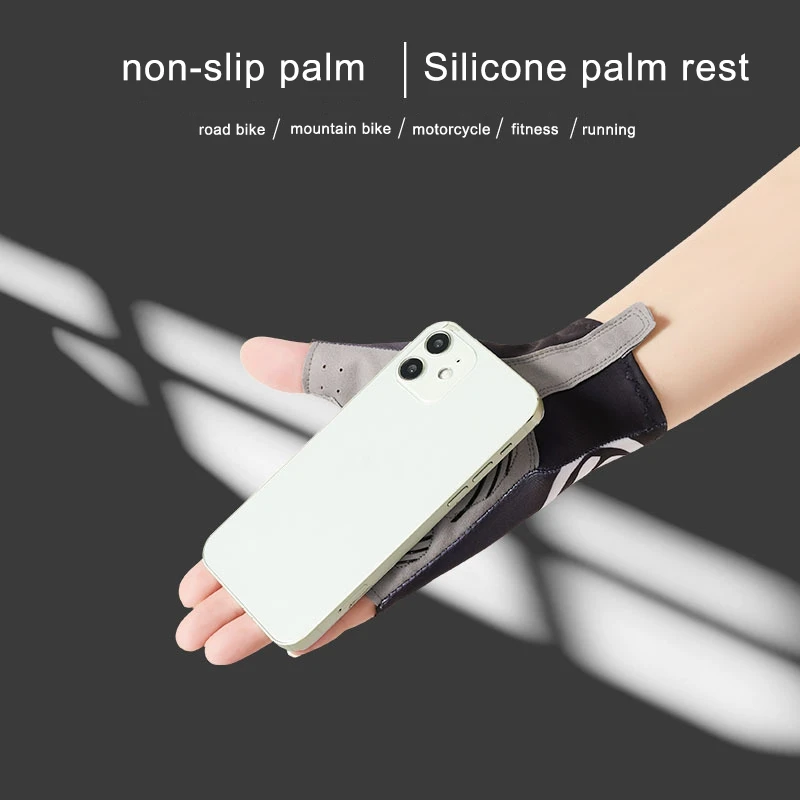 1 Pair Sunscreen Fishing Gloves Breathable Anti Slip Durable Quick-drying Thin Outdoor Half Finger Riding Gloves image 2