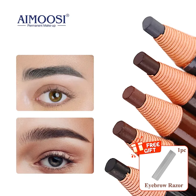 

5 Colors Eyebrow Pencil for Microblading Eyebrows Waterproof Eyebrow Enhancers Long Lasting Brow Cosmetic Semi Permanent Makeup