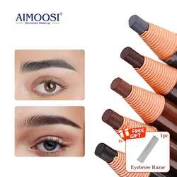 5 Colors Eyebrow Pencil  for Microblading Eyebrows Waterproof Eyebrow Enhancers Long Lasting Brow Cosmetic Semi Permanent Makeup