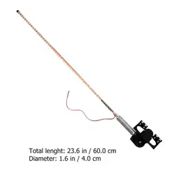 Metal Rear Bumper with LED Light RGB Flash Lights 12-24V Dustproof Pilot Light Wear-Resistant Streamer Lamp Commuting Travel