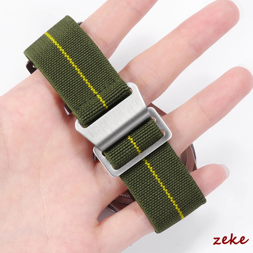 18/20/22mm Nylon Watchbands Parachute Elastic Breathable Skin Friendly Straps for Rolex Water Ghost for Omega for Tudor Bracelet image 4