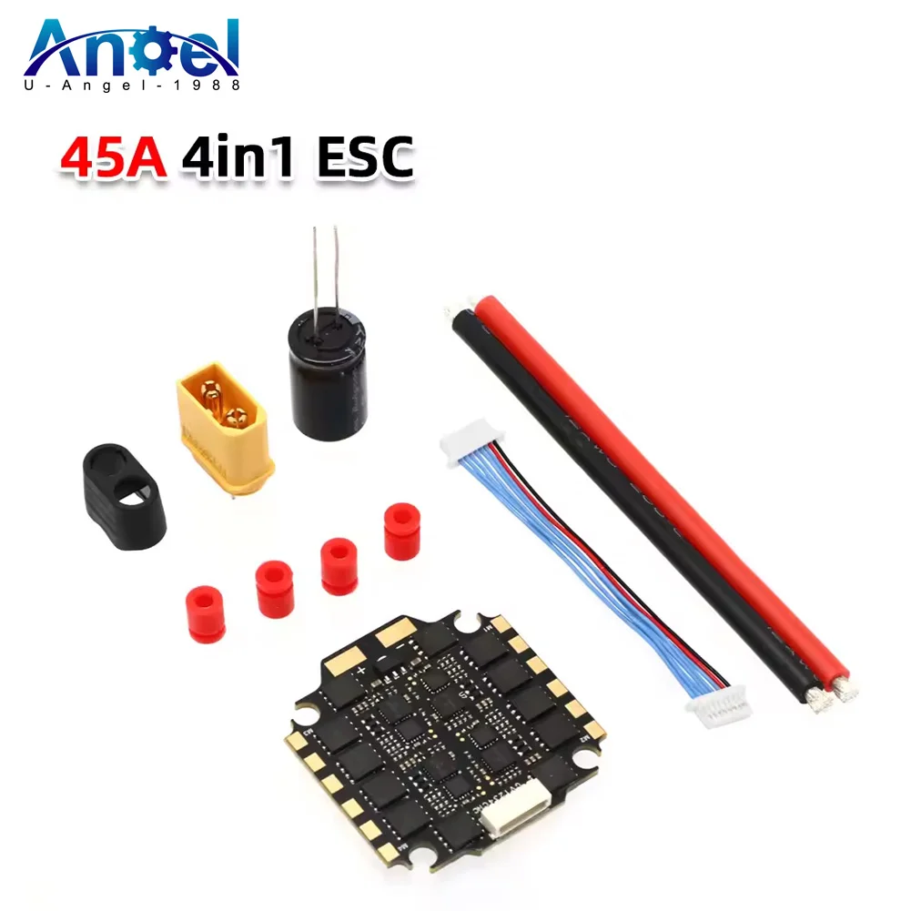 

AneegFpv 45A / 65A 4in1 ESC BLHeli_s 2-6S Lipo for 5inch 7inch 10 inch Freestyle FPV Racing Drone Model