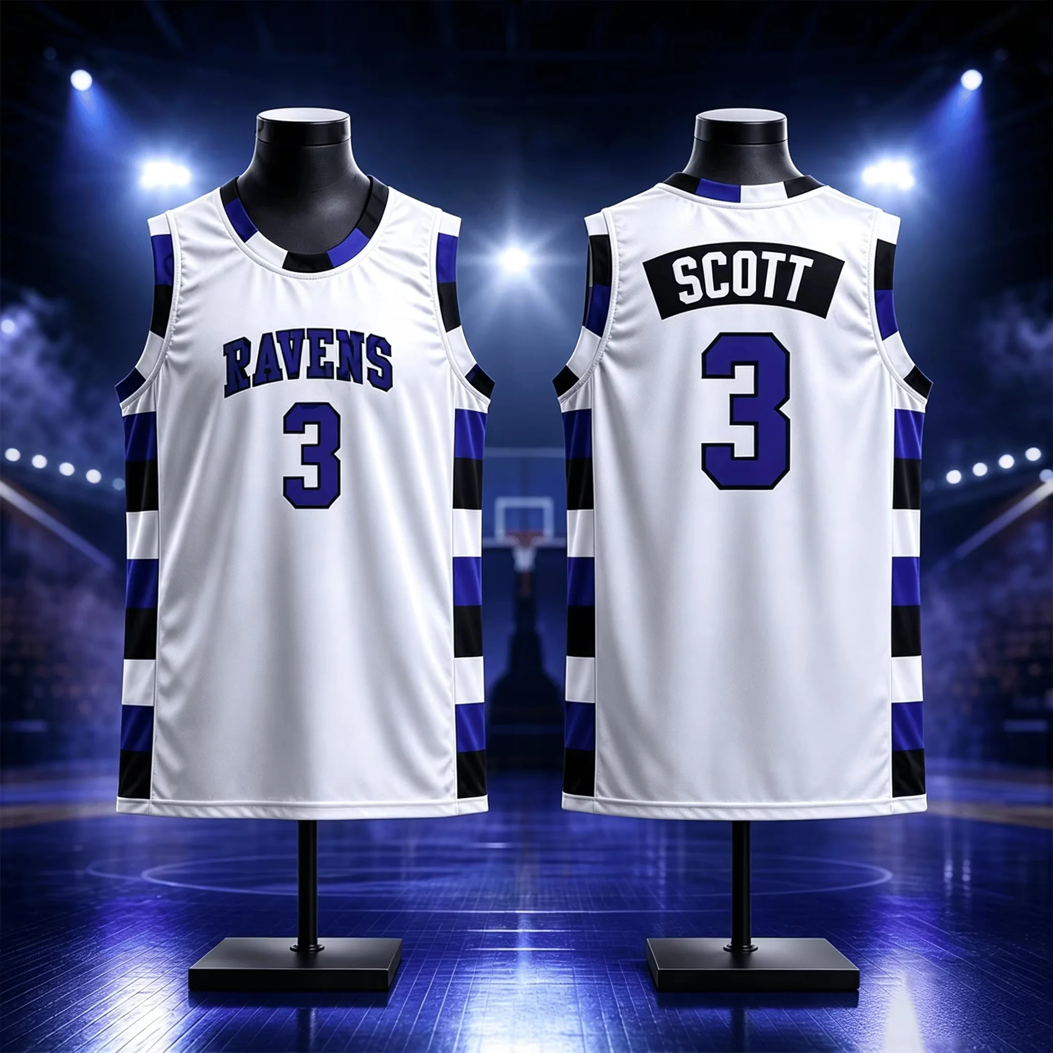 One Tree Hill Ravens Retro Basketball-Trikot, Unisex, atmungsaktives Sport-Tanktop für Männer und Frauen, Kinder, Film-Inspiration – Detail 4