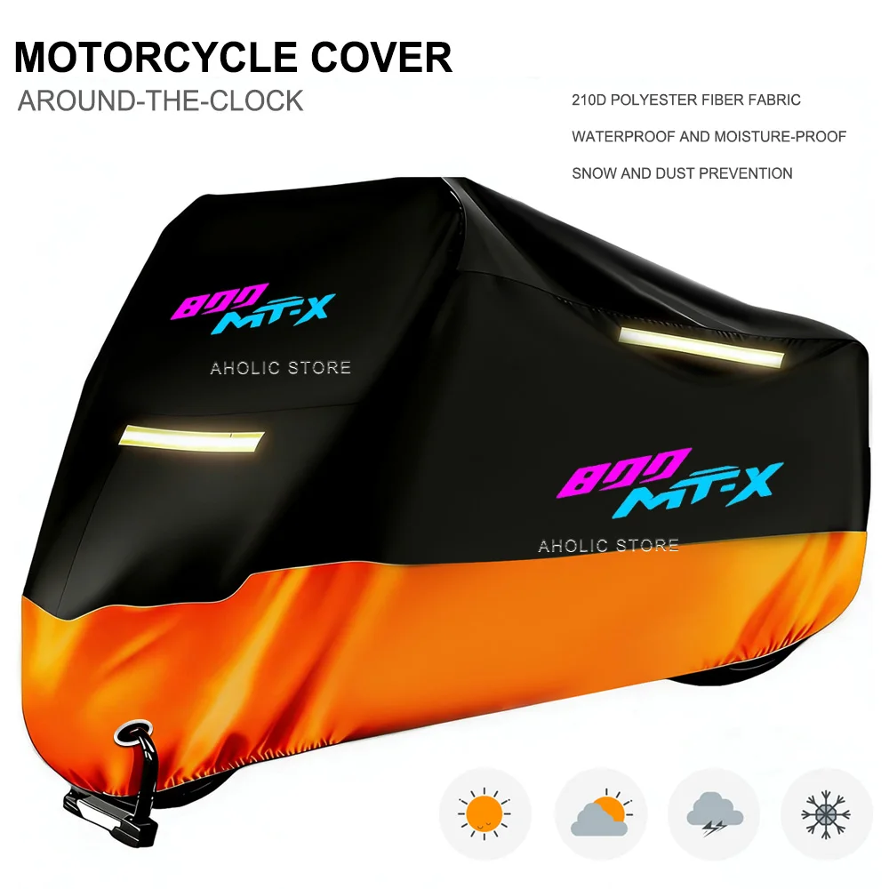 Motorcycle Cover 210D Oxford Waterproof Outdoor Indoor Dustproof Snow Proof UV Protection For CFMOTO 800MT-X 800mt-x