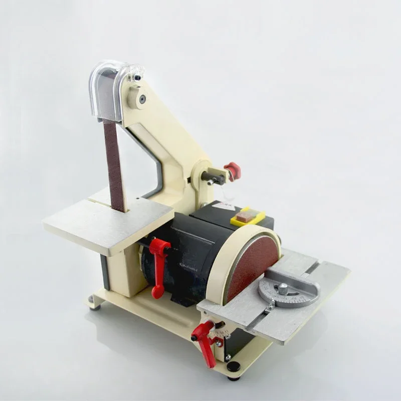 

Small sand disc belt sander Electric household sandpaper machine Sander belt machine Sharpener Household sander