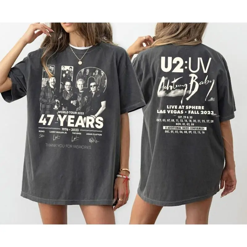 U2 Las Vegas T Shirt Ultraviolet Sphere 2023 Uv Tour