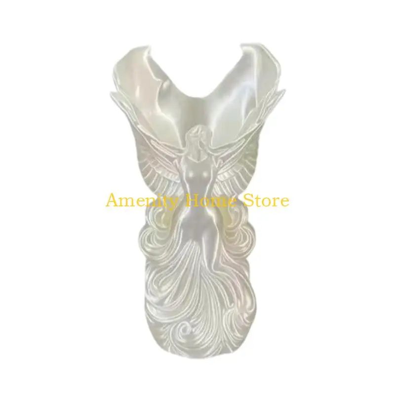 F26C Angel Wing Desk Organiser Plastic Storage Tube For Pen And Office Supplies