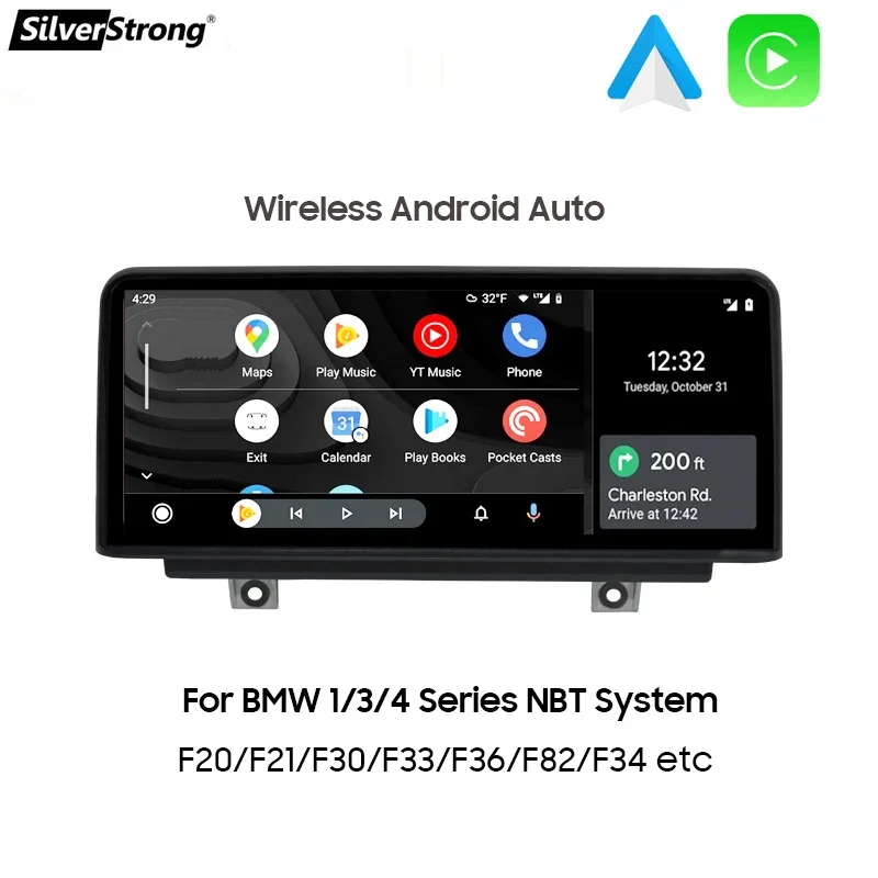 Wireless Carplay Linux Car Touch Screen Stereo Radio for F30 F20 F21 Multimedia Android Auto for BMW 320 325 330 M3 116 118 F21