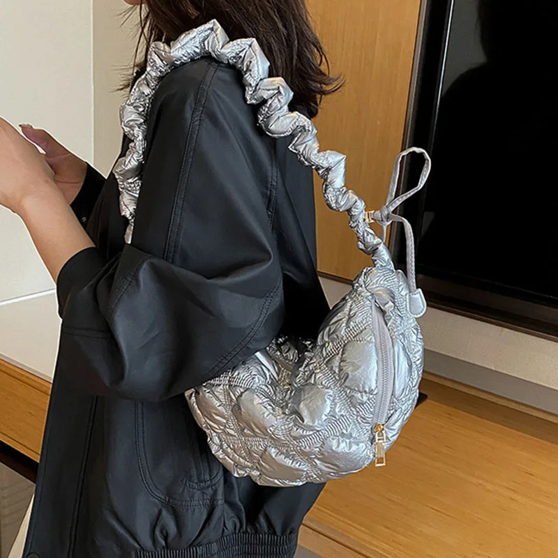 

Korean Style Cloud Dumpling Bag Hot Sale Of The Season New Fashion Trendy Underarm Wallet Casual Chic Single Shoulder Slant Cros