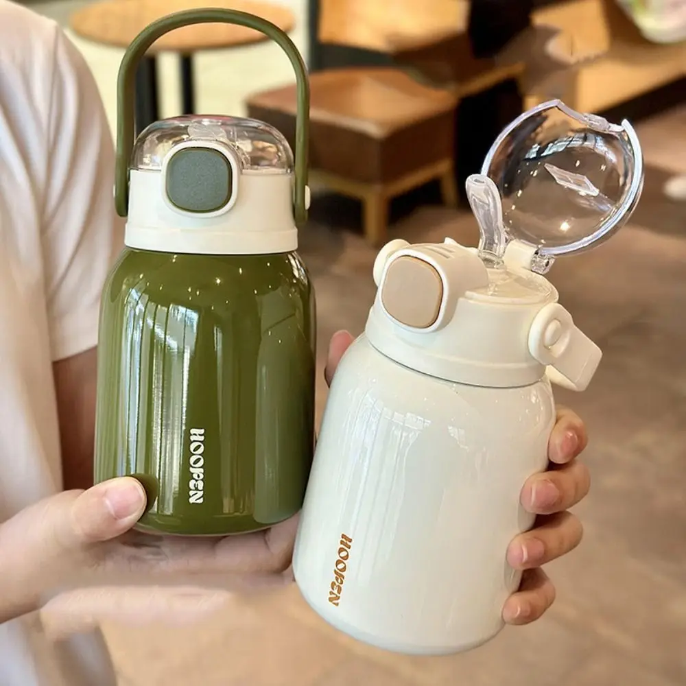 

Stainless Steel Hand-held Thermos Cup Drinking Kettle Insulated Large Capacity Vacuum Flask Heat-resistant Portable