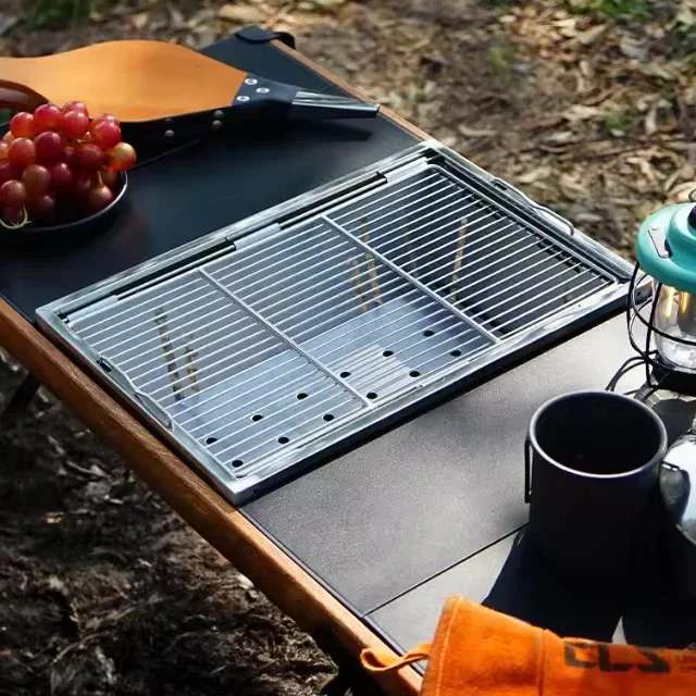 Portable Aluminum Folding Camping Table - Adjustable Outdoor Kitchen IGT