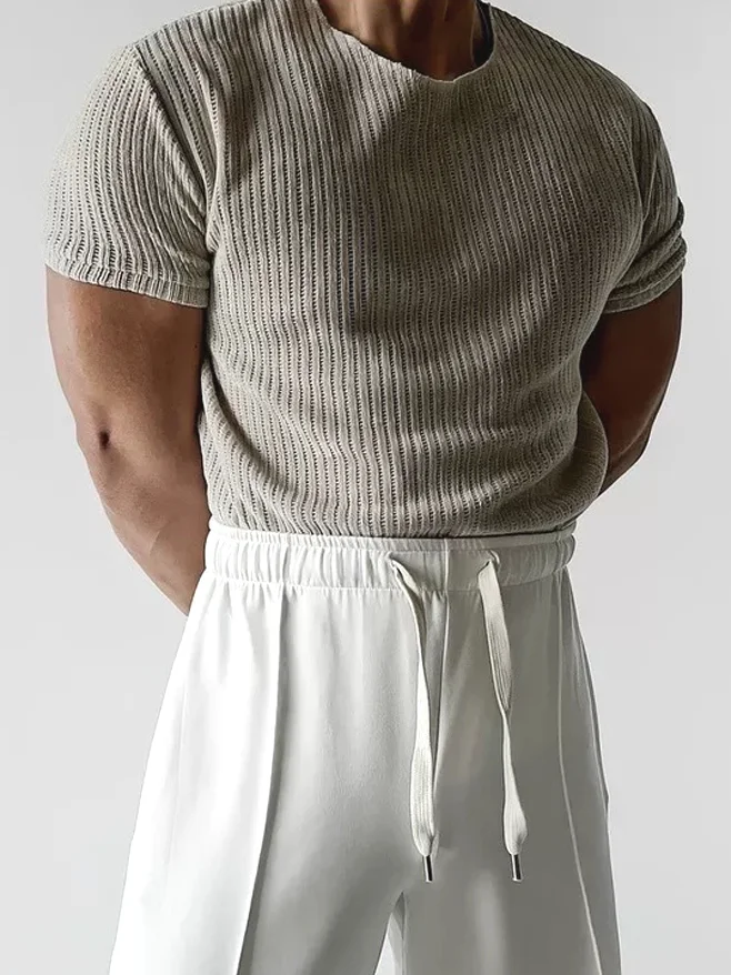 

Мужской вязаный свитер American Sle Hard Man с длинным рукавом, фактурный, с прозрачными вставками, дышащий, мягкий, зимний, повседневный топ