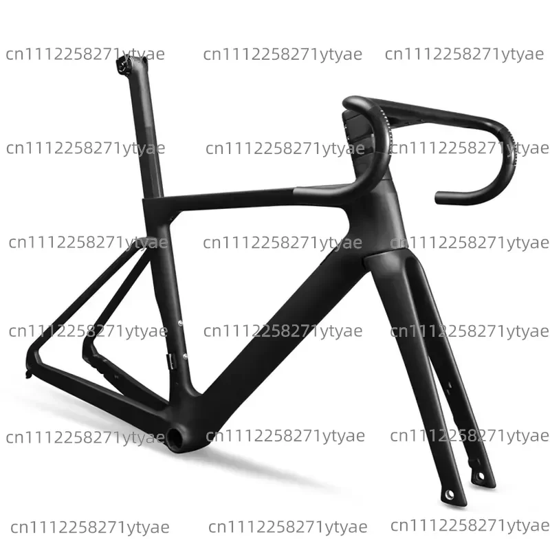 2022 700C Integrated Handlebar, Full Internal Cable, Carbon Fiber Durable, Bicycle Helmet, Disc Brakes