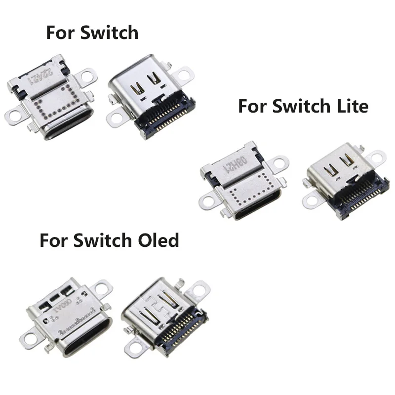 1pc porta de carregamento fêmea soquete tipo-c conector usb para switch/lite/led/pro ns console peças de reparo