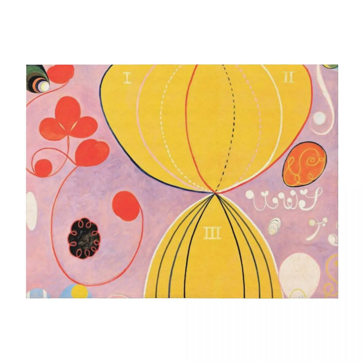 

Hilma Af Klint - The Ten Largest, No. 7 - Adulthood Group IV (1907) Throw Blanket Sofa Quilt Multi-Purpose Picnic Blankets