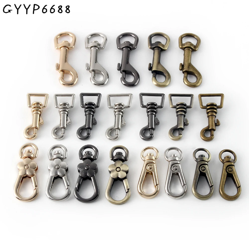 

5/20/50 шт. металлический поворотный болт с проушиной, карабин для сумки, брелок для ключей, ошейник для собаки, плечевой ремень, застежка для ремня, зажим, пряжка, аксессуары