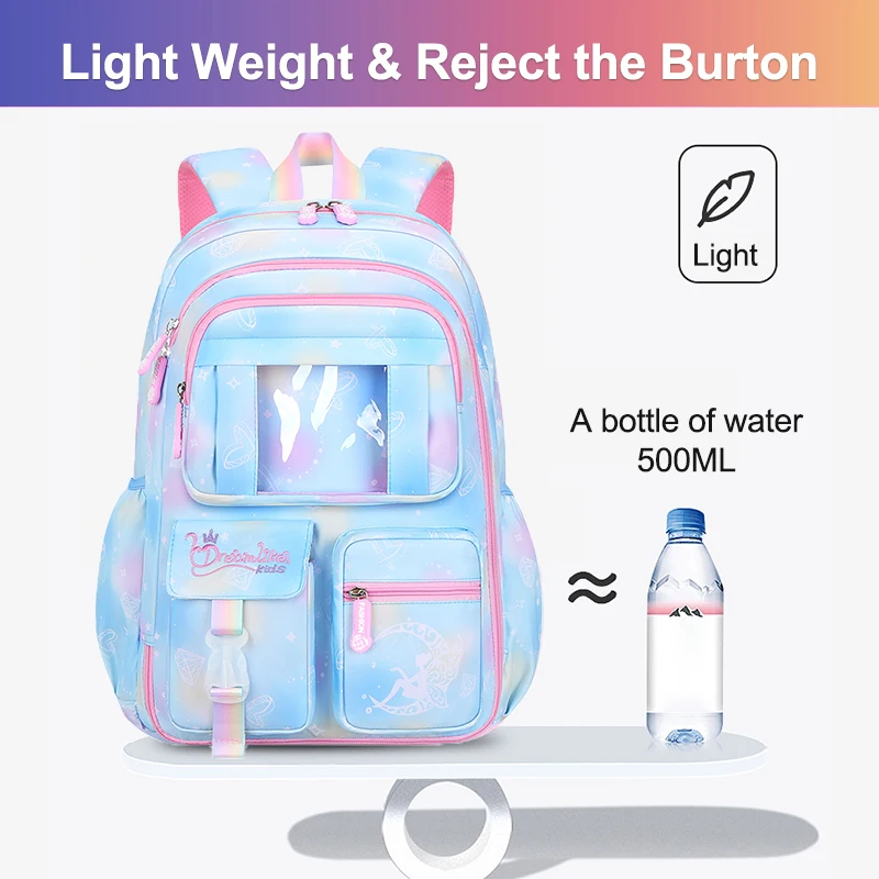 sac a dos fille,sac a dos enfant,Sac d\'École de Grande Capacité pour Fille, avec Ouverture Latérale, pour Voyage en Plein Air, Dessin Animé SR, pour