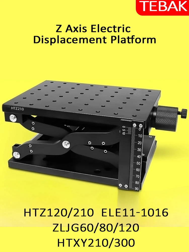 HTZ120/210 ZLJG 60/80/120 HTXY210/300 Manual Lift Z Axis Scissor Sliding Table Vertical Lift Platform Linear Displacement Stage