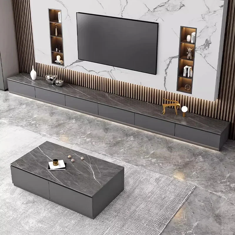 Wall Mount Bedroom Tv Stand Salon Consoles Floating Shelf Luxury Display Pedestal Tv Stand Center Meuble Tv Suspendu Furniture