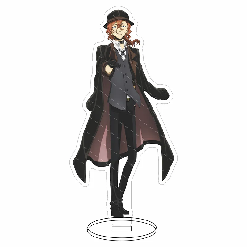 

Anime Bungo Stray Dogs Nakajima Atsushi Stand Model Plate Room Decor Cartoon Keychain Figure Display Badge Souvenir Gift