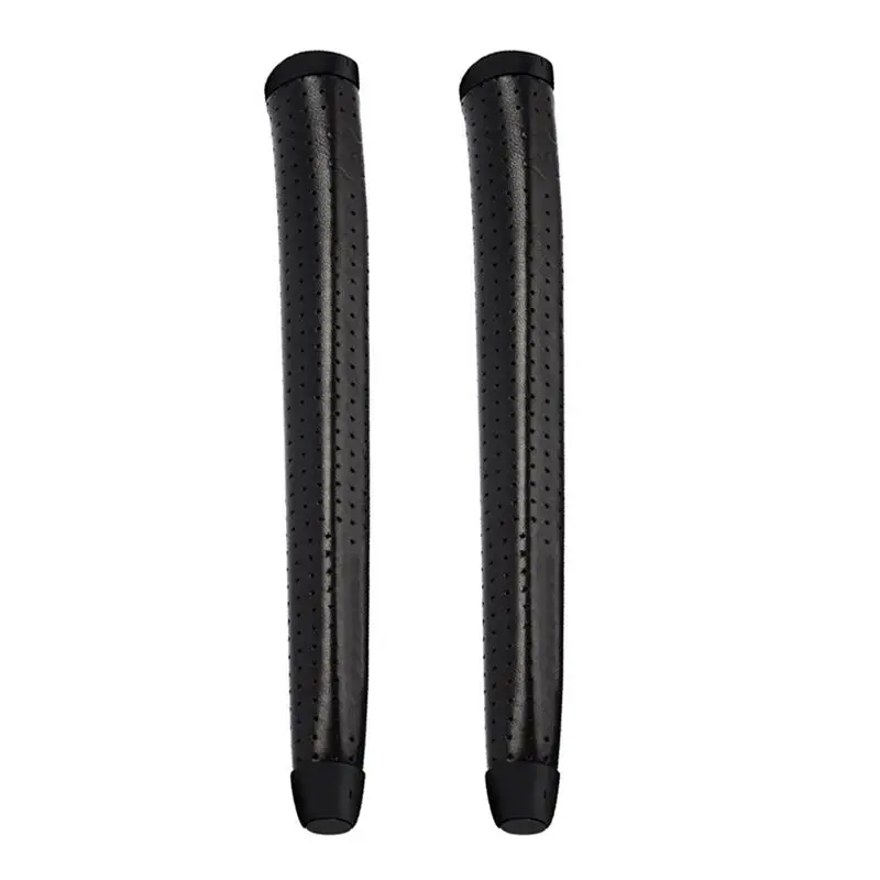 CGDS-2X Wrap Golf Grip Pure Handmade Leather Material Standard Golf Club Grips Putter Grips-Black