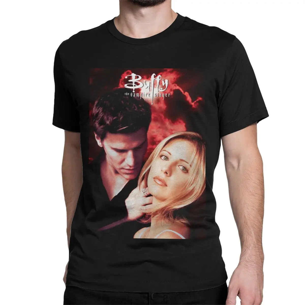 Buffy The Vampire Slayer Horror T-Shirts for Men Women Fashion Pure Cotton Tees T Shirts 4XL 5XL 6XL Clothes