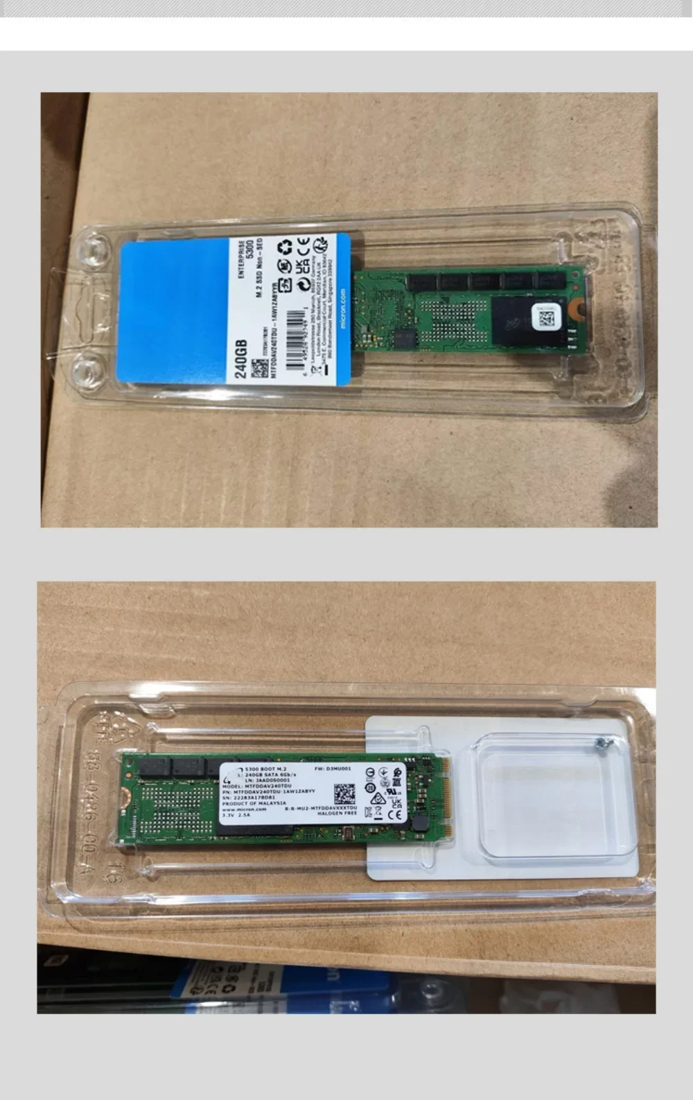 Untuk MICRON/Micron 5300BOOT 240G M.2 SATA 2280 Solid State Drive MTFDDAV240TDU5300 Boot Baru Asli Cocok