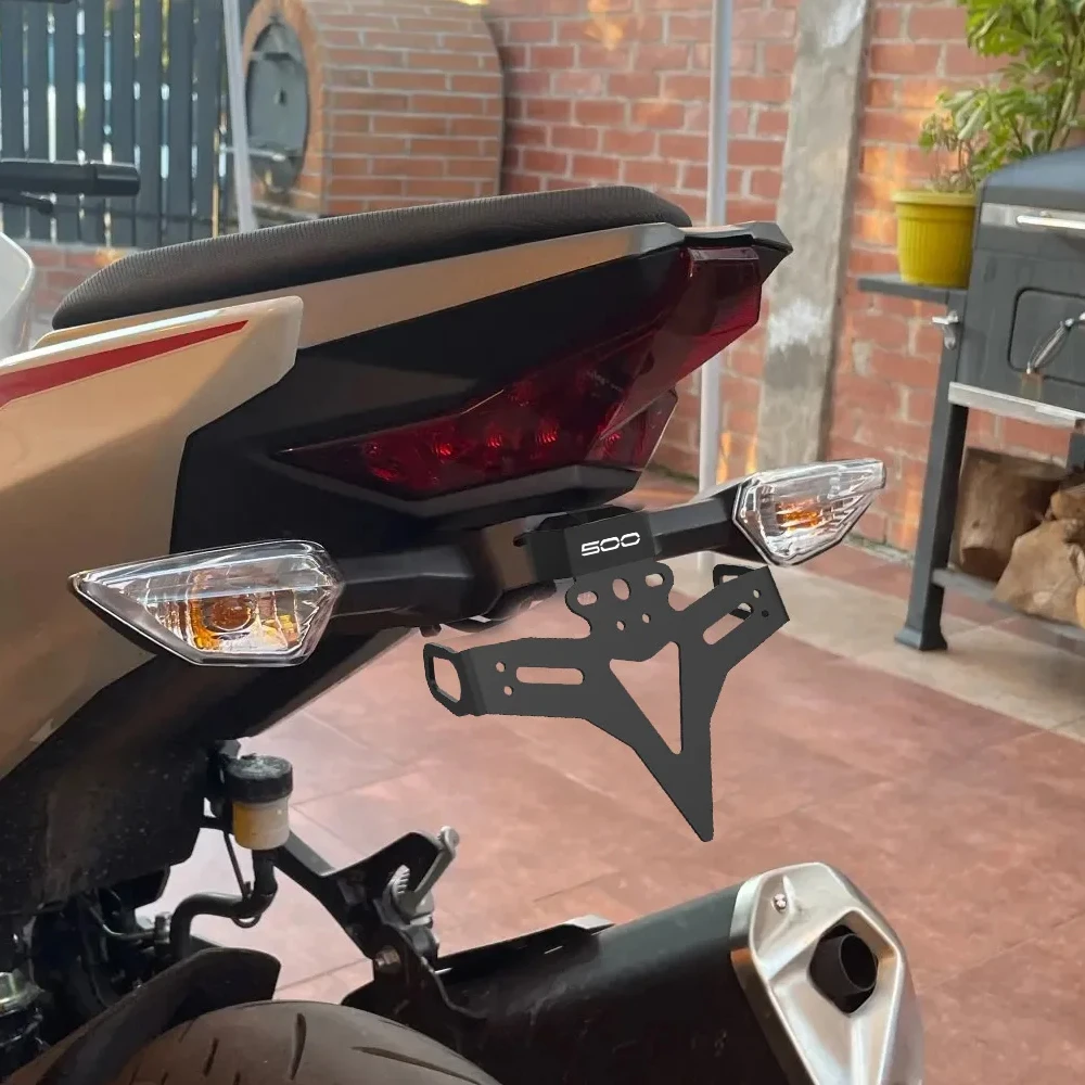 

Для Kawasaki Ninja 400 Z400 2018 2019 2020 2021 2022-2025 держатель номерного знака мотоцикла Ninja 500 Z500 2024 2025 2026