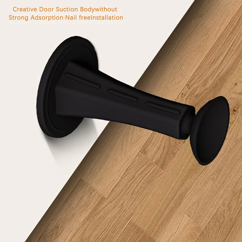 Door Stopper Silicone Mute Self Adhesive Door Bumper Door Suction Door Rear Retainer Wall Protectors Anti-collision Door Holder