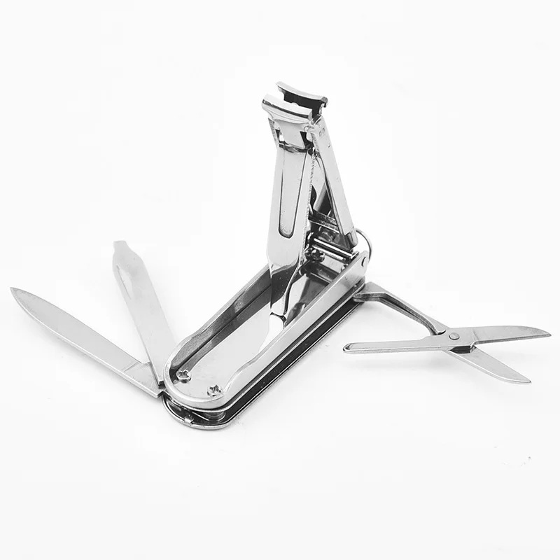 Multi-functional nail clippers, stainless steel folding nail clippers, splash-proof nail clippers with files, nail clippers