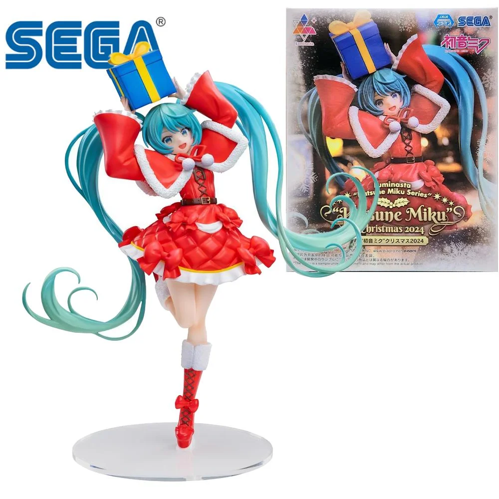 

SEGA Original Luminasta Hatsune Miku Christmas 2024 Anime Action Figure Toys For Boys Girls Kids Children Birthday Gifts Model