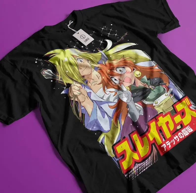 Unisex The Slayers Naga the Serpent Retro Anime T-Shirt, Lina Inverse Manga Shirt