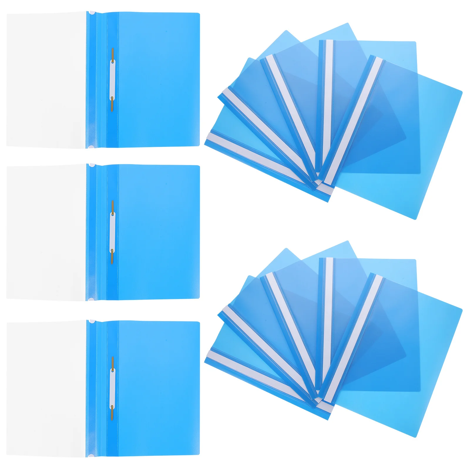 

15pcs A4 File Organizer Folders Document Storage Binder Desktop Paper Organizer For Office School Home Loose Leaf Protector