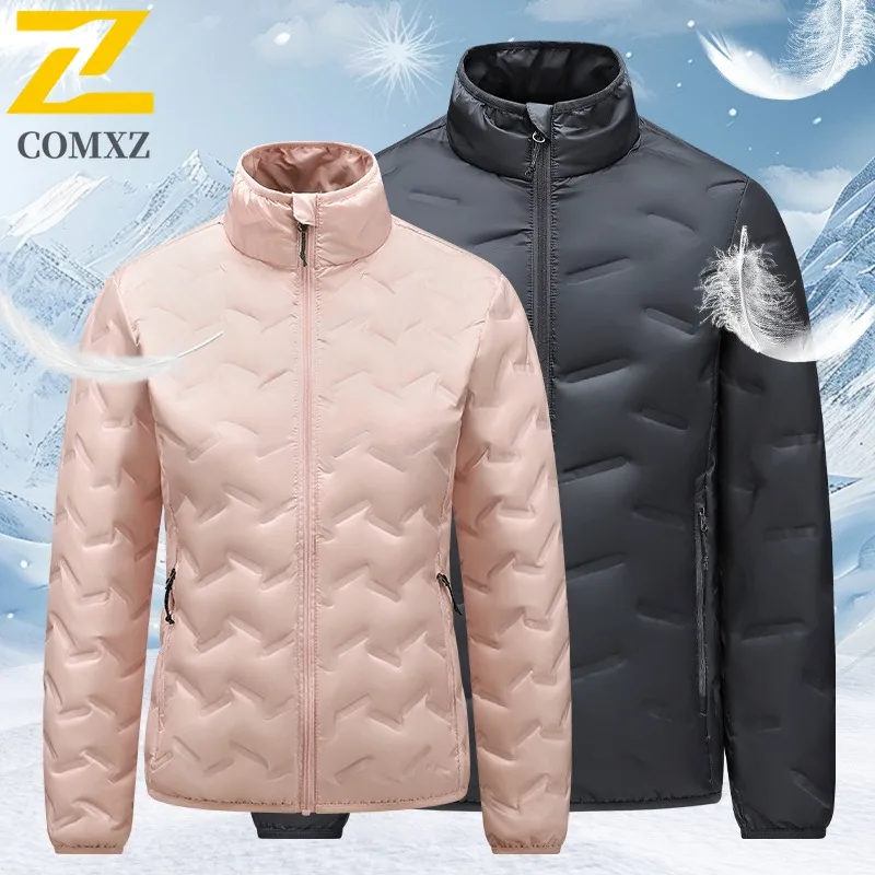 

COMXZ Premium Men Down Jacket New Stand Collar Outdoor Climbing Thickened Warm Parka Ski Duck Down Lightweight Winter Down Coat