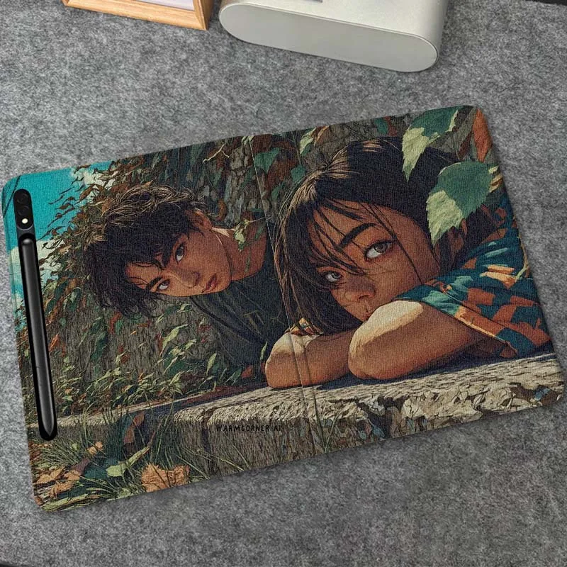 

Attack on Titan Anime Popular Gift For Samsung Galaxy Tab S10 S9 S8 S7 FE Lite Soft Flexible Support Tablet Case