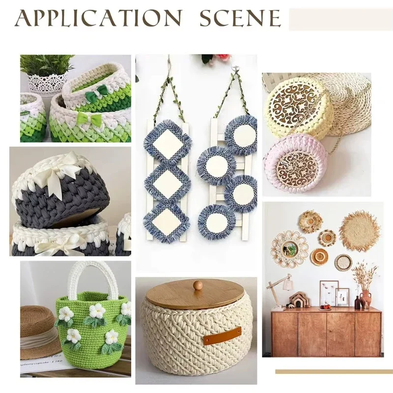 

6 шт., нижняя часть корзины из натурального дерева, полая деревянная основа для вязания крючком своими руками, изготовление сумок и плетение корзин