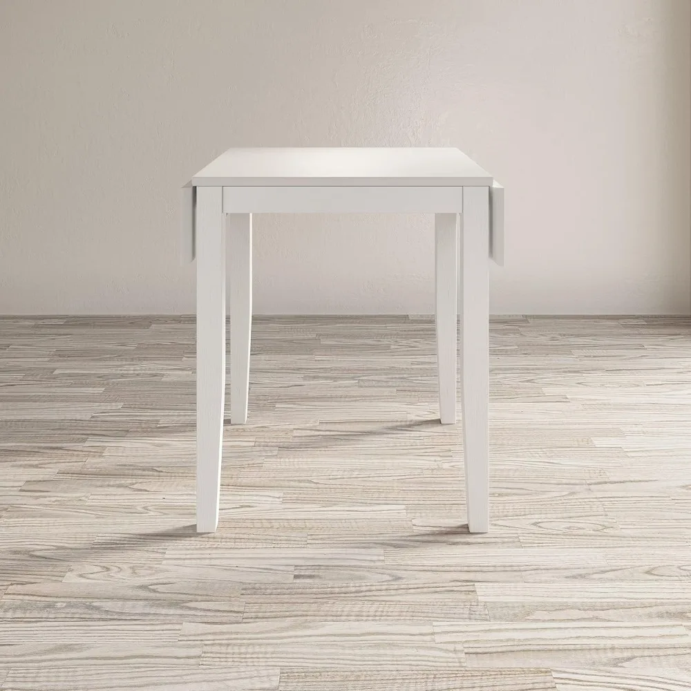 coastal-inspired drop-leaf counter-height dining table