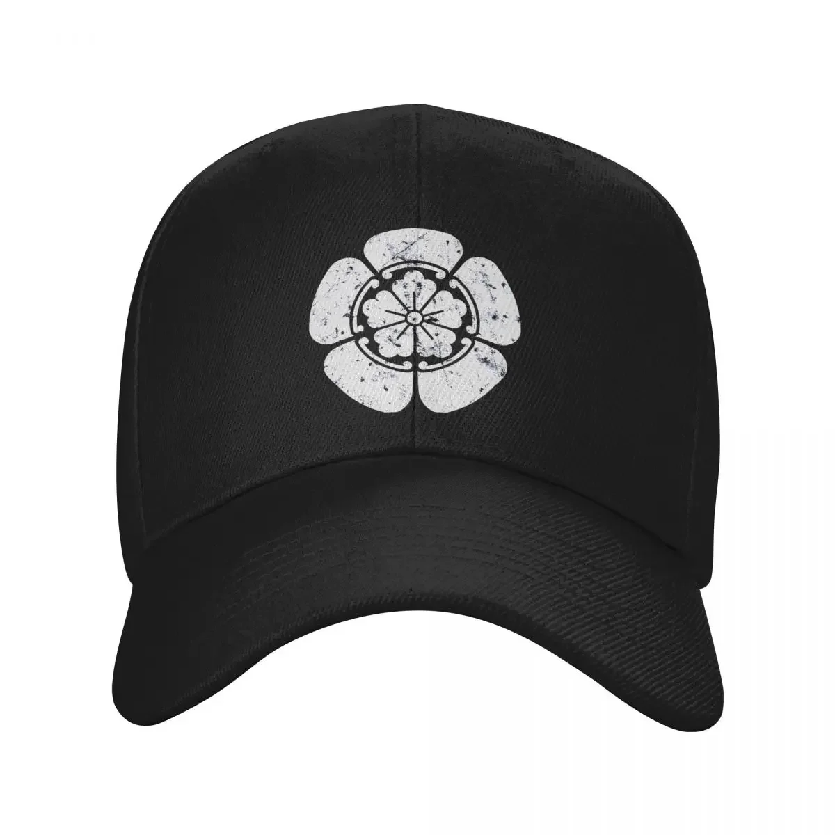 Washed Men's Baseball Cap Oda Fitted Trucker Snapback Caps Dad Hat Japanese Clan Crest Logo Golf Hats