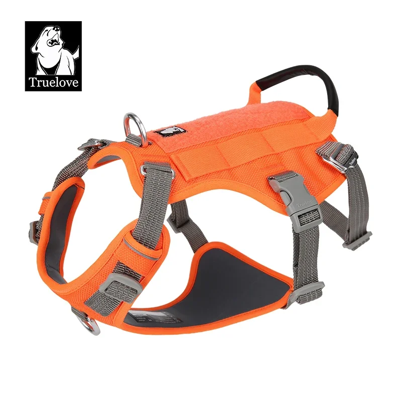 Truelovepet Pet Undershirt Chest Strap Night Travel Nylon Webbing with 3M Reflective Outdoor Sports Hook & Loop TLH7011