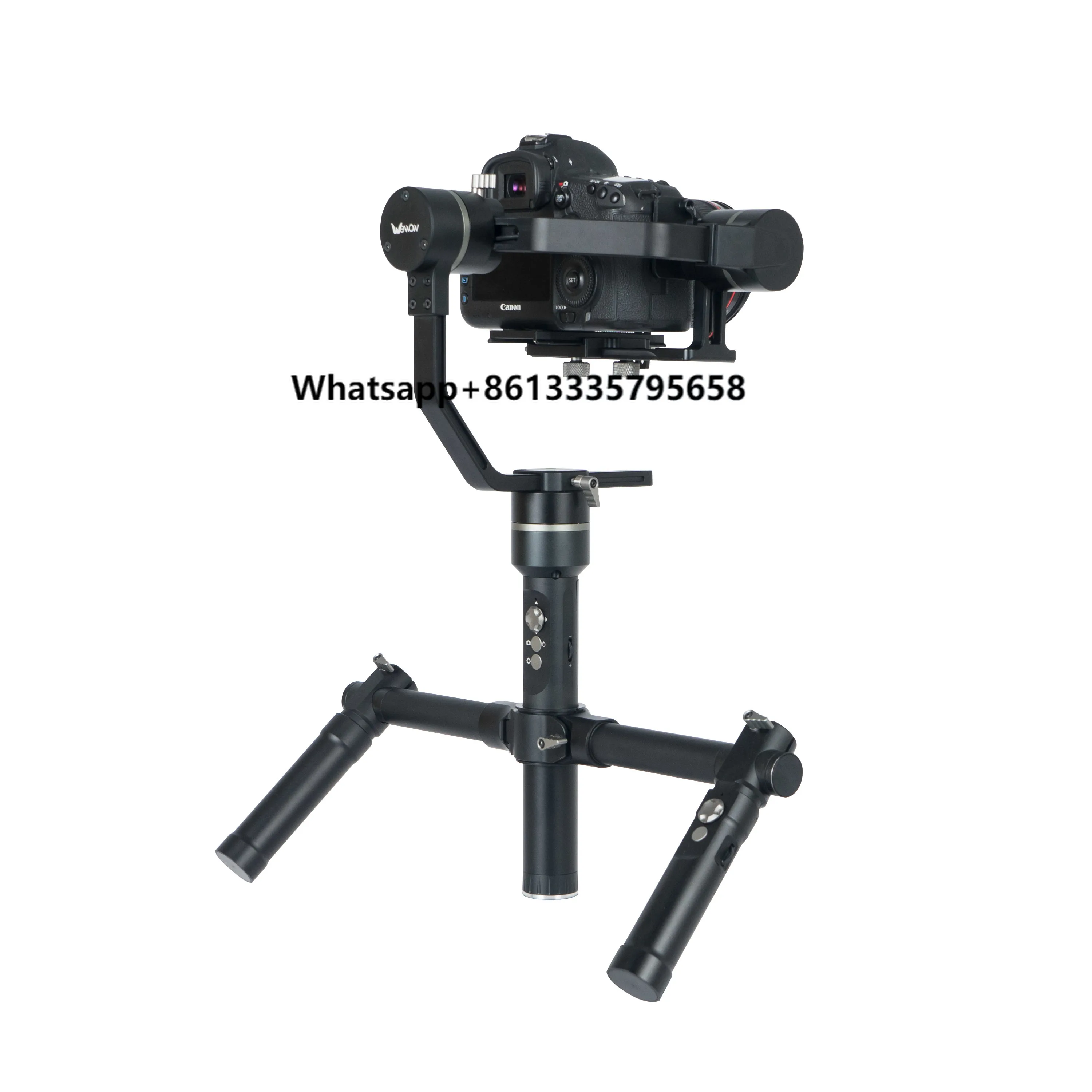 

3-Axis Stabilizer for All Models DSLR Mirrorless With Dual Handheld Handle Grip Bracket Gimbal Hold